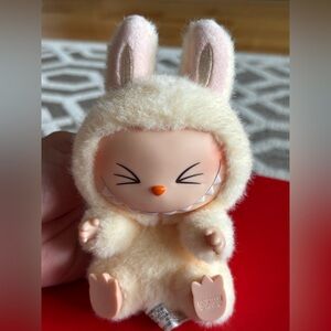 Adorable Cream Bunny Stuffed Animal